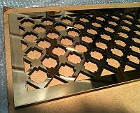 Bronze Floor Grille Bespoke Pattern