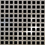 MIRROR STAINLESS STEEL Large Square Perforated Decorative Grilles