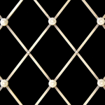 ALTERNATE FLORAL Antique Brass Large Diamond Regency Decorative Grilles
