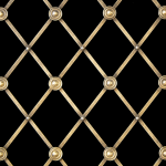 ALTERNATE CIRCLES Antique Brass Medium Diamond Regency Decorative Grilles