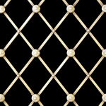 ALTERNATE FLORAL Antique Brass Medium Diamond Regency Decorative Grilles