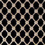 ALL CIRCLES Bright Nickel Small Diamond Regency Decorative Grilles
