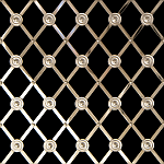 ALTERNATE CIRCLES Bright Nickel Small Diamond Regency Decorative Grilles