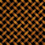 DIAMOND 8MM APERTURE Reeded 5mm Wire Antique Brass Woven Decorative Grilles
