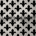 BRIGHT NICKEL Fleur Perforated Decorative Grilles