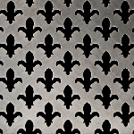 PEWTER Fleur Perforated Decorative Grilles