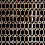 ANTIQUE BRASS Hexalong Perforated Decorative Grilles