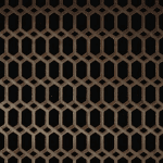 BRONZED Hexalong Perforated Decorative Grilles