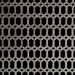 PEWTER Hexalong Perforated Decorative Grilles