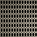 SATIN NICKEL Hexalong Perforated Decorative Grilles