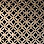 ANTIQUE BRASS Inner Circles Perforated Decorative Grilles