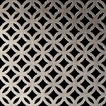 PEWTER Inner Circles Perforated Decorative Grilles
