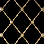 ANTIQUE BRASS Large Diamond Regency Decorative Grilles