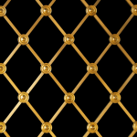 ALL CIRCLES Brass Medium Diamond Regency Decorative Grilles
