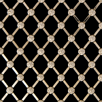 BRIGHT NICKEL Small Diamond Regency Decorative Grilles