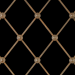 ALL CIRCLES Bronze Large Diamond Regency Decorative Grilles