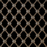 ALL CIRCLES Bronze Small Diamond Regency Decorative Grilles