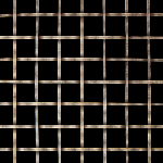 SQUARE 19MM APERTURE Plain 3mm Wire Antique Brass Woven Decorative Grilles