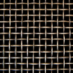 10MM APERTURE Reeded 3mm Wire Antique Brass Woven Decorative Grilles