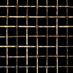 19MM APERTURE Reeded 3mm Wire Antique Brass Woven Decorative Grilles