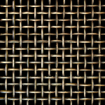 REEDED 3mm Wire Antique Brass Woven Decorative Grilles