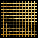 10MM APERTURE Plain 3mm Wire Brass Woven Decorative Grille
