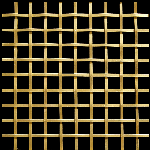 13MM APERTURE Plain 3mm Wire Brass Woven Decorative Grille