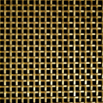 DIAMOND 6MM APERTURE Plain 3mm Wire Brass Woven Decorative Grilles