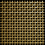 6MM APERTURE Plain 3mm Wire Brass Woven Decorative Grille