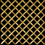 DIAMOND 10MM APERTURE Reeded 3mm Wire Brass Woven Decorative Grilles