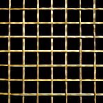 19MM APERTURE Reeded 3mm Wire Brass Woven Decorative Grille