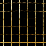 25MM APERTURE Reeded 3mm Wire Brass Woven Decorative Grille