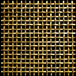 6MM APERTURE Reeded 3mm Wire Brass Woven Decorative Grille