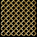 DIAMOND 8MM APERTURE Reeded 3mm Wire Brass Woven Decorative Grilles