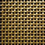 6MM APERTURE Plain 5mm Wire Brass Woven Decorative Grille