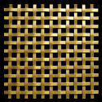 8MM APERTURE Plain 5mm Wire Brass Woven Decorative Grille