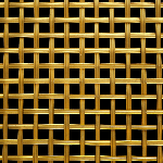 10MM APERTURE Reeded 5mm Wire Brass Woven Decorative Grille