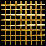 REEDED 5mm Wire Brass Woven Decorative Grilles