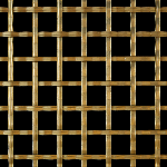 19MM APERTURE Reeded 5mm Wire Brass Woven Decorative Grille