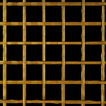 25MM APERTURE Reeded 5mm Wire Brass Woven Decorative Grille