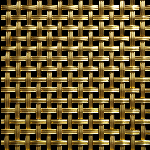 6MM APERTURE Reeded 5mm Wire Brass Woven Decorative Grille