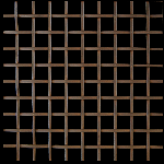 13MM APERTURE Reeded 3mm Wire Bronze Woven Decorative Grilles