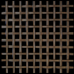 10MM APERTURE Reeded 5mm Wire Bronze Woven Decorative Grilles