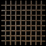 13MM APERTURE Reeded 5mm Wire Bronze Woven Decorative Grilles