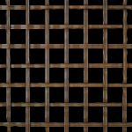 SQUARE 19MM APERTURE Reeded 5mm Wire Bronze Woven Decorative Grilles