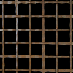 25MM APERTURE Reeded 5mm Wire Bronze Woven Decorative Grilles