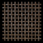 8MM APERTURE Reeded 5mm Wire Bronze Woven Decorative Grilles