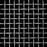 13MM APERTURE Plain 3mm Wire Pewter Woven Decorative Grilles