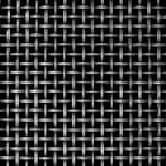 6MM APERTURE Plain 3mm Wire Pewter Woven Decorative Grilles