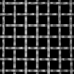 19MM APERTURE Plain 5mm Wire Pewter Woven Decorative Grilles